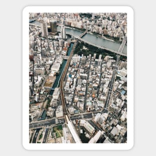 Japan - Tokyo From Above Sticker